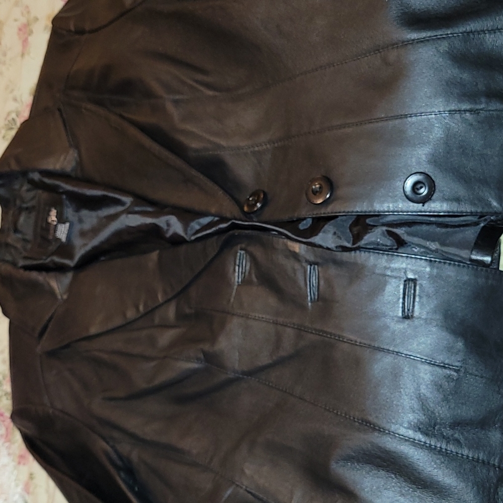 Genuine leather coat